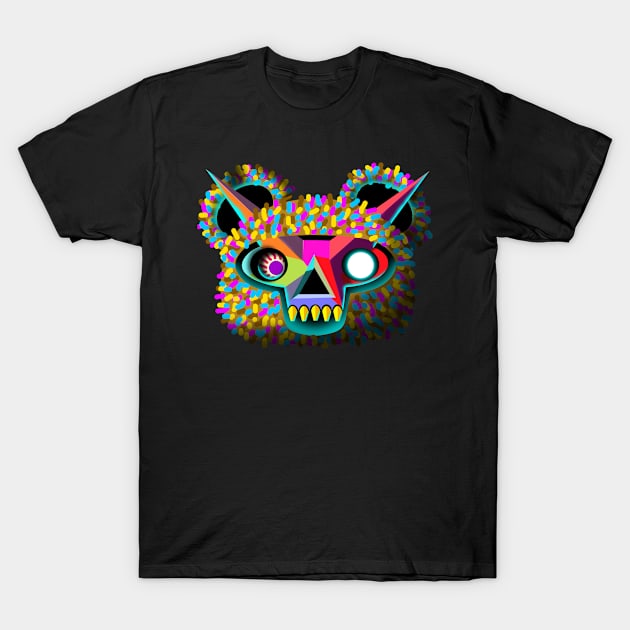 bone monkey bear yellow teeth T-Shirt by chachazart